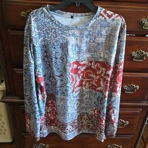 Multicolor Patterned Long Sleeve Shirt